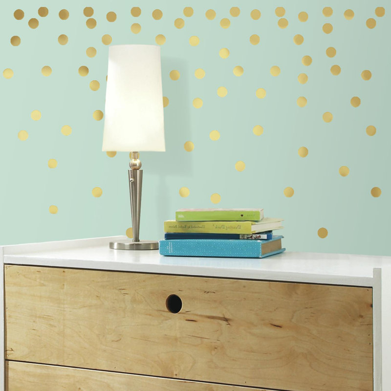 Confetti Dots Peel and Stick Wall Decal Set & Reviews Joss & Main